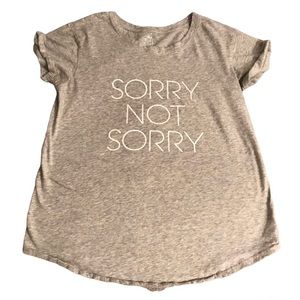 Aerie Gray sorry not sorry Real Soft Tee small